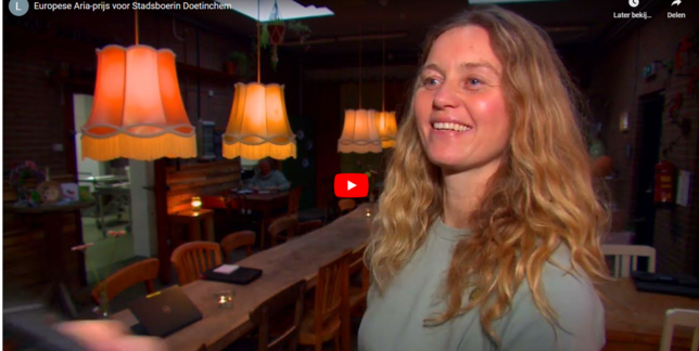 Video: Ellen Willems van Stadboerin Doetinchem over Europese Aria-prijs